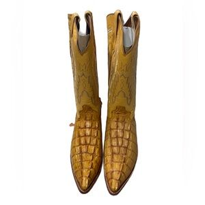 Morales Mens Crocodile Western Boots